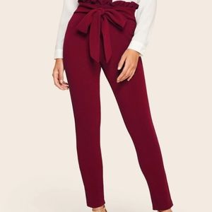 Shein Paperbag Waist Form Fitted Pants